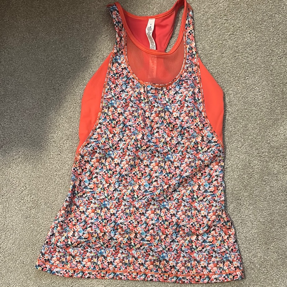 Floral Racerback Tank Top